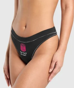 DAMES Gymshark Ondergoed|Dames Ondergoed*Your Plate or Mine Cotton Thong